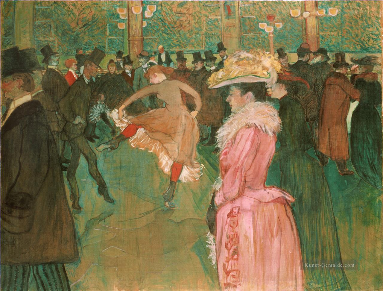 Tanz im Moulin Rouge Beitrag Impressionisten Henri de Toulouse Lautrec Ölgemälde